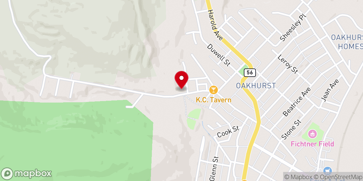 Map showing location of St Therese Church