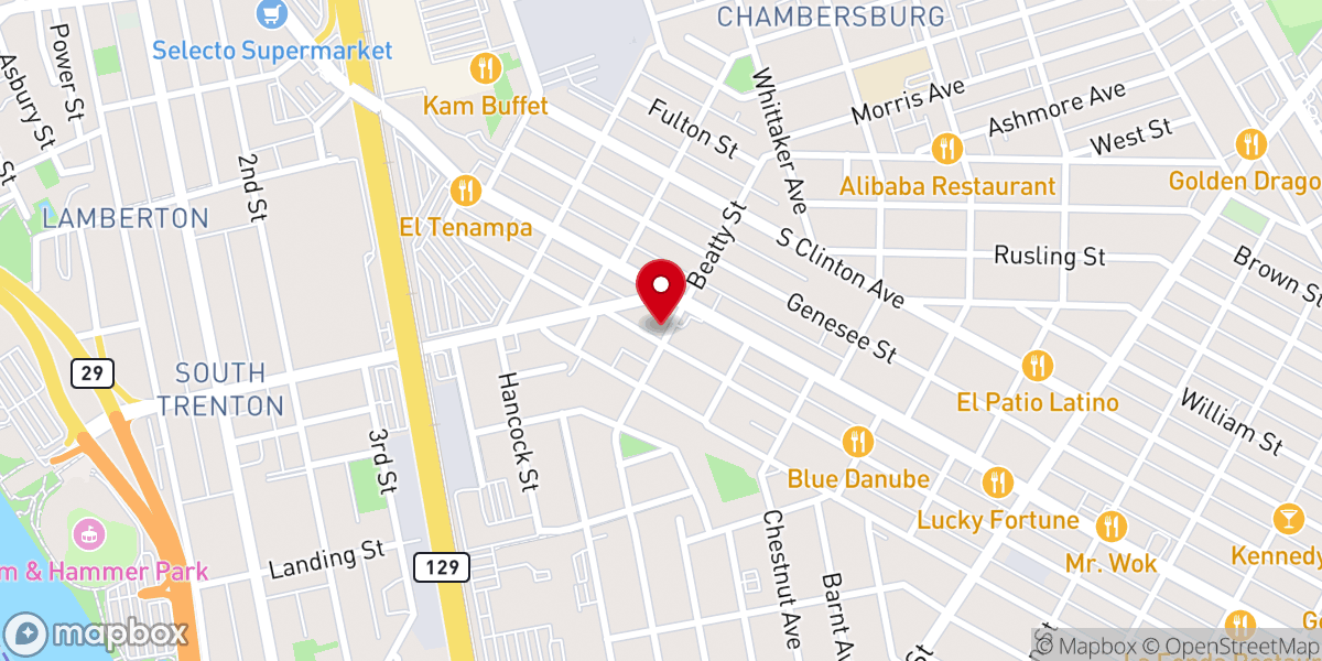 Map showing location of St Basil's Romanian Catholic Church