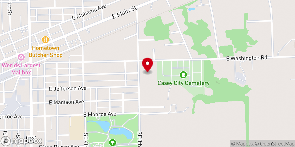 Map showing location of Community Christian Church