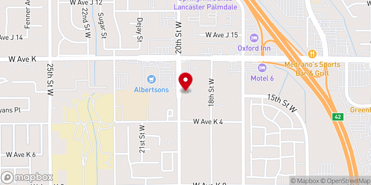 Map showing location of Templo El Oasis Foursquare Church