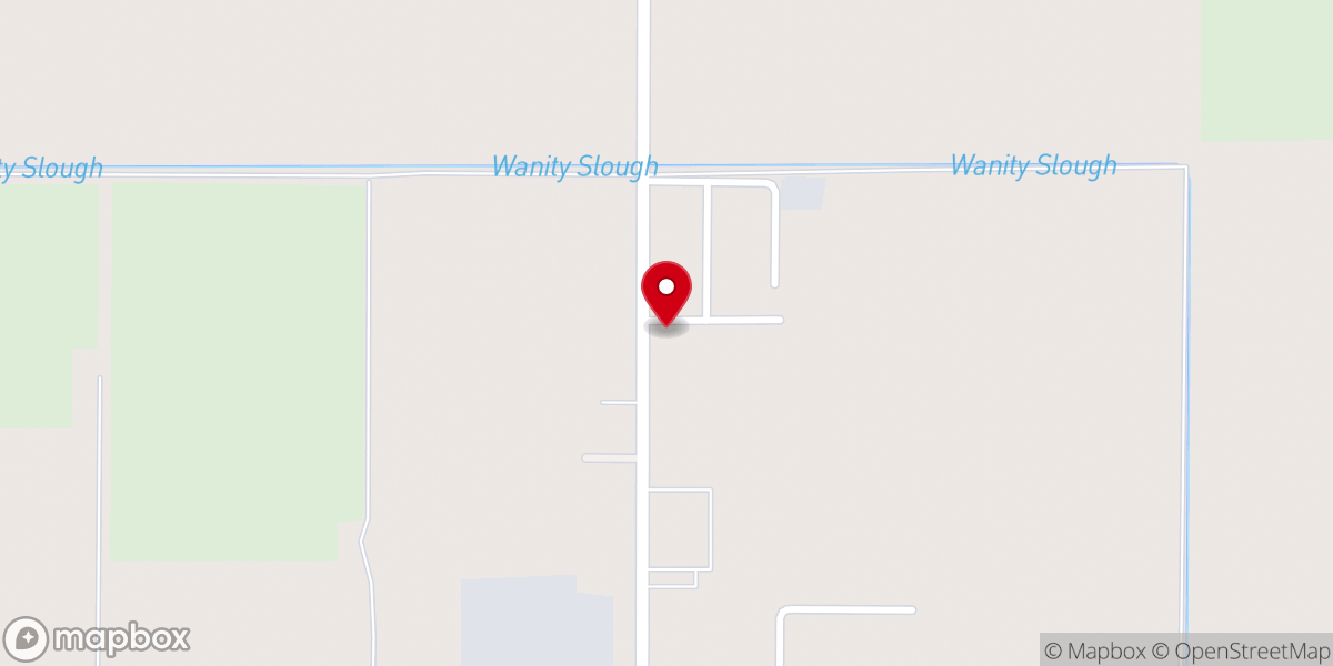Map showing location of Harrah Assembly of God