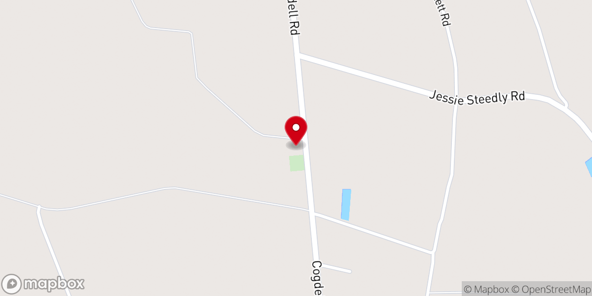 Map showing location of New Pine Grove Southern Congregational Methodist Church