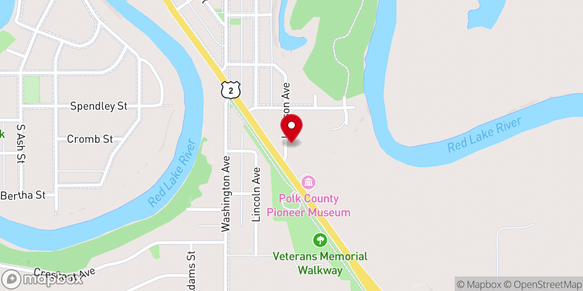 Map showing location of Christian Reformed Church