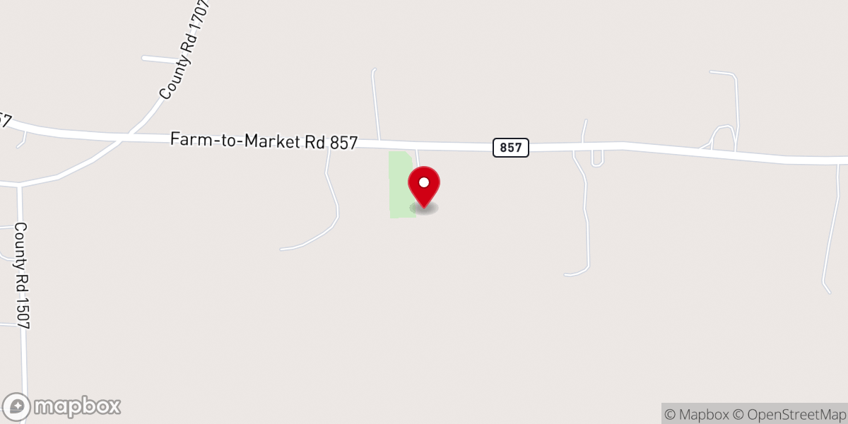 Map showing location of Providence Baptist Church