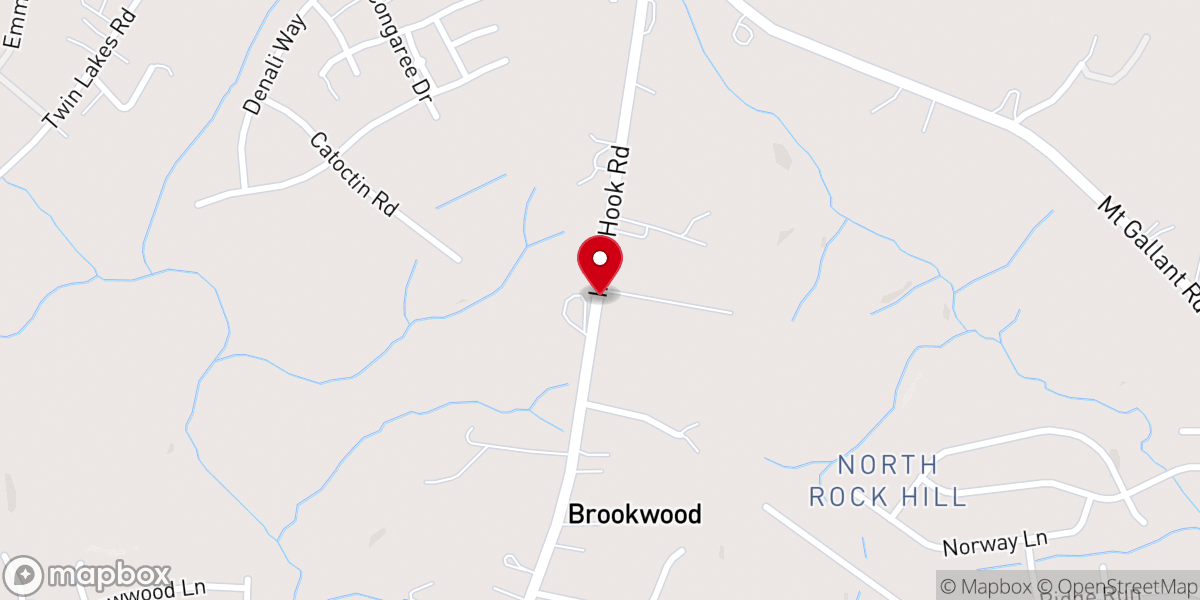Map showing location of Riverside Baptist Church