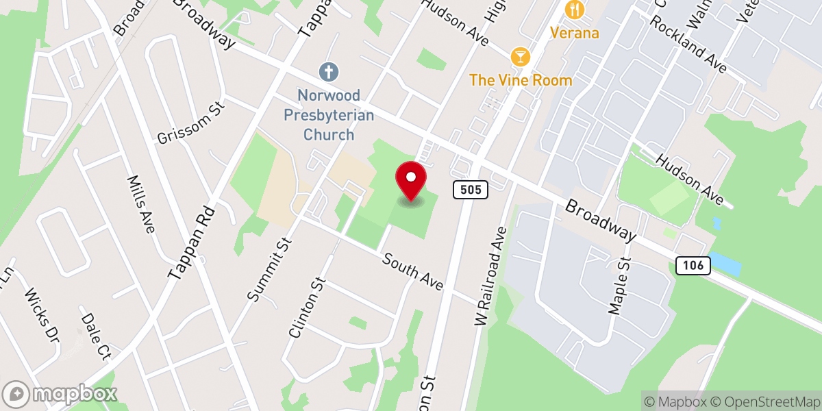 Map showing location of New Church of New Jersey
