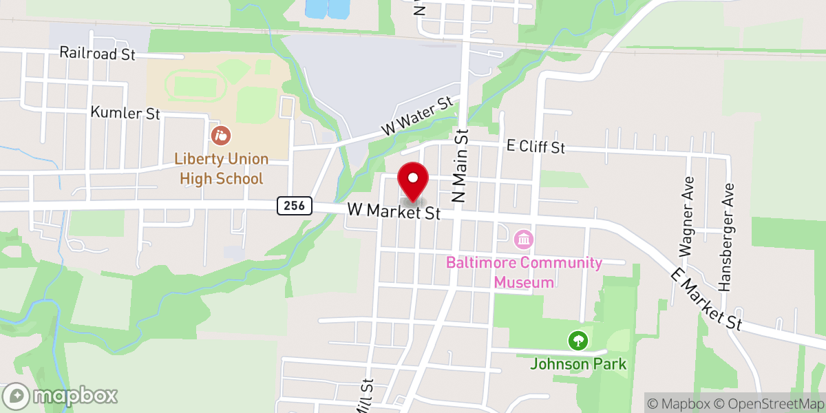 Map showing location of Ub Church