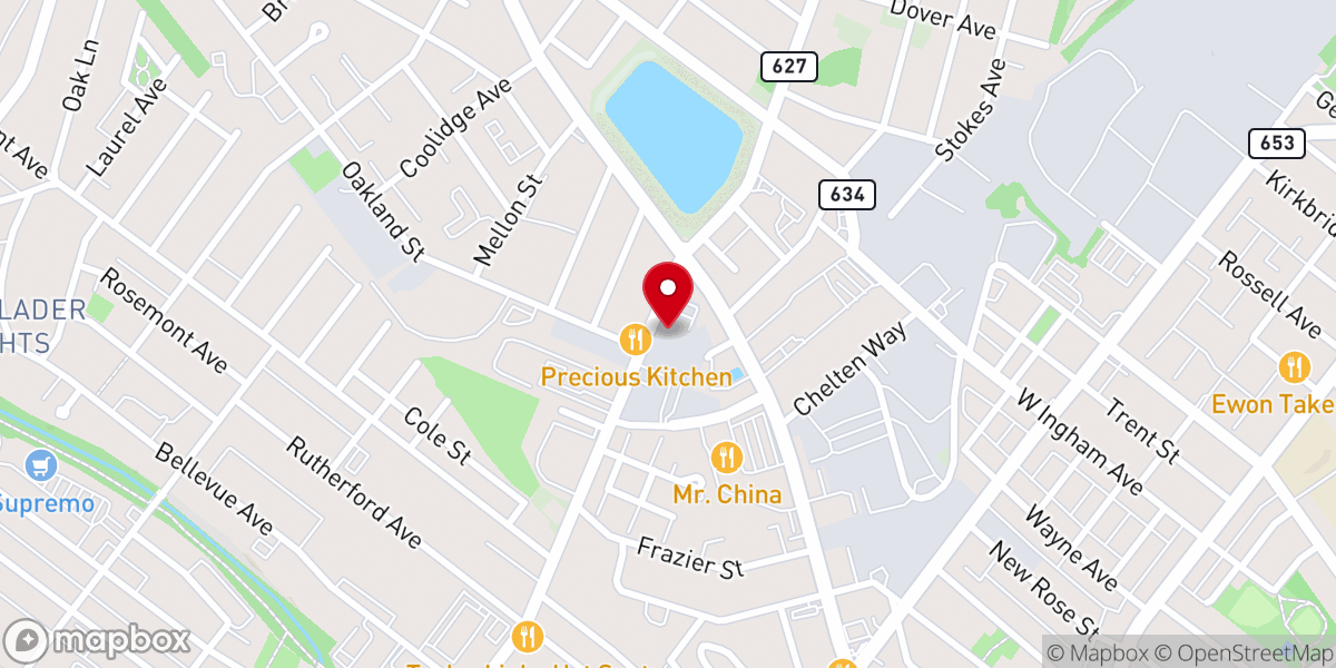 Map showing location of New Life Christian Center