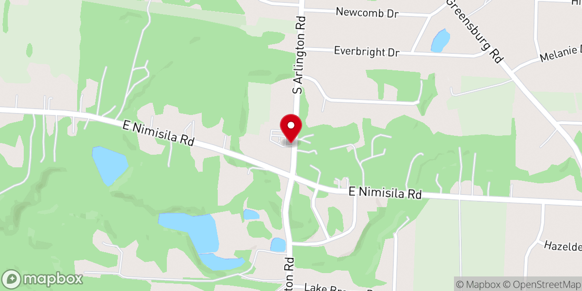 Map showing location of Hillwood Chapel