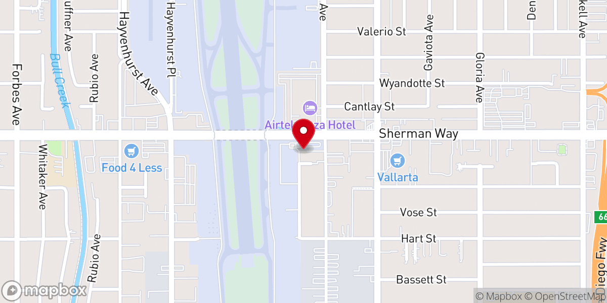 Map showing location of Vietnamese Alliance Church of San Fernando Valley