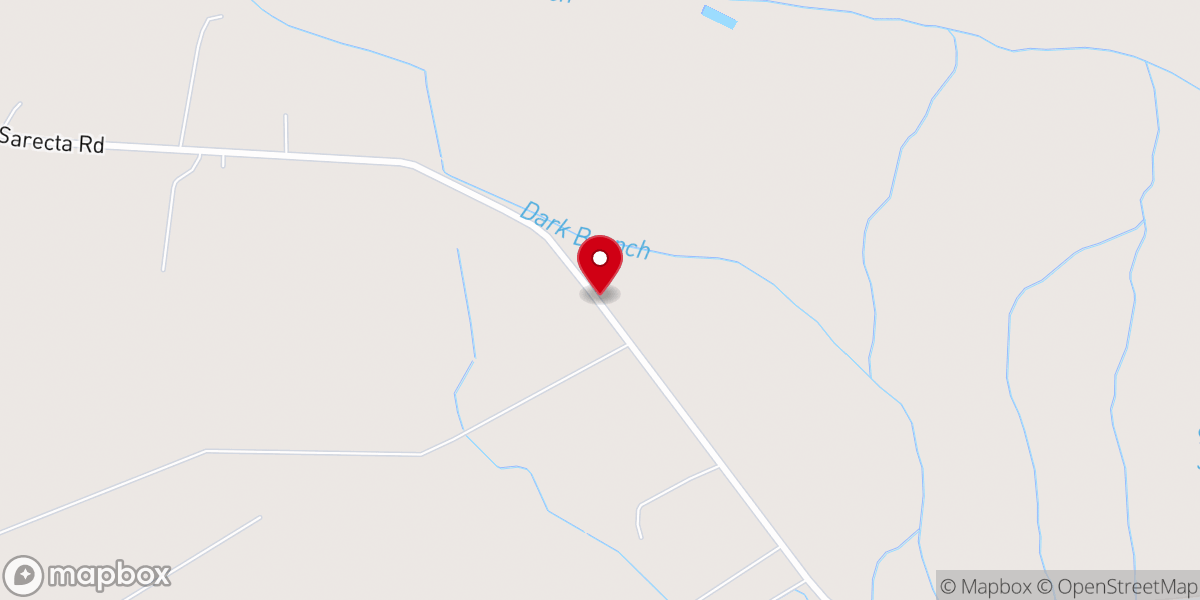 Map showing location of Sarecta Chapel