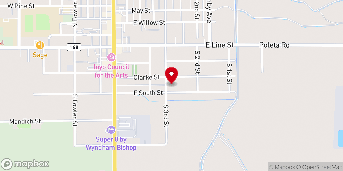 Map showing location of Neighborhood Assembly of God Church