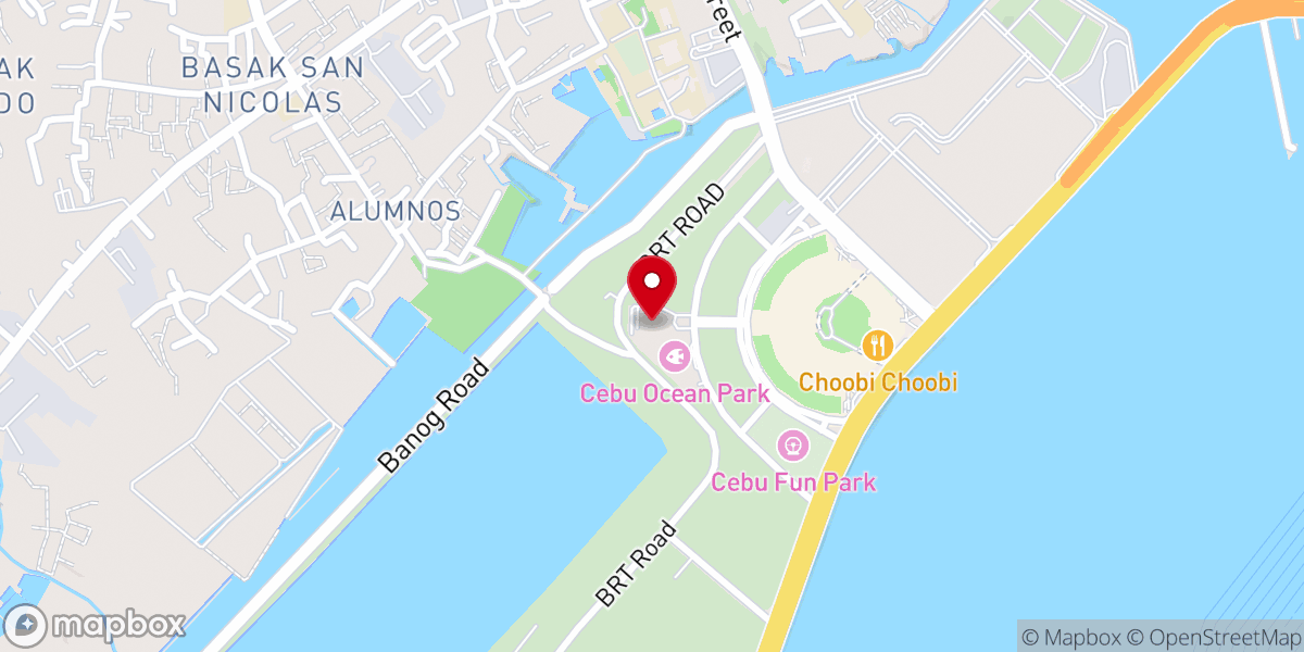 Map showing location of Chapel of San Pedro Calungsod