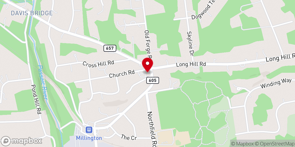 Map showing location of All Saints' Parish House