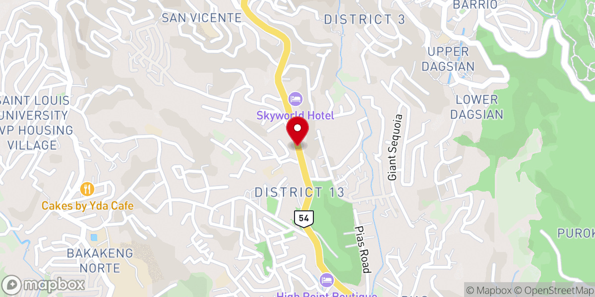 Map showing location of Lighthouse Baptist Bible Church Baguio City