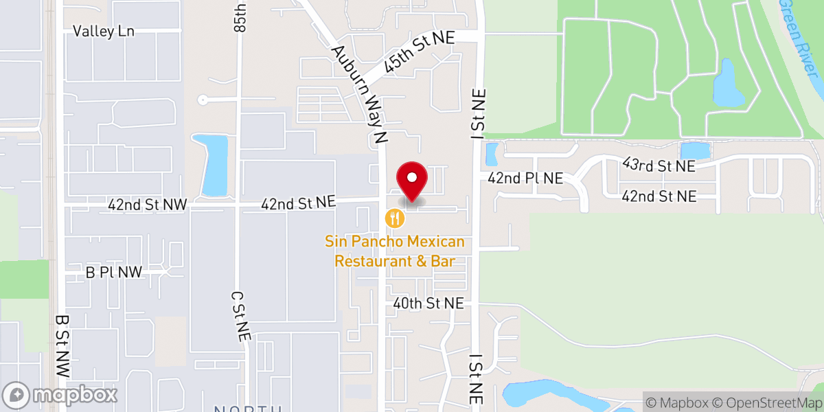 Map showing location of Greater Bethel Worship Center