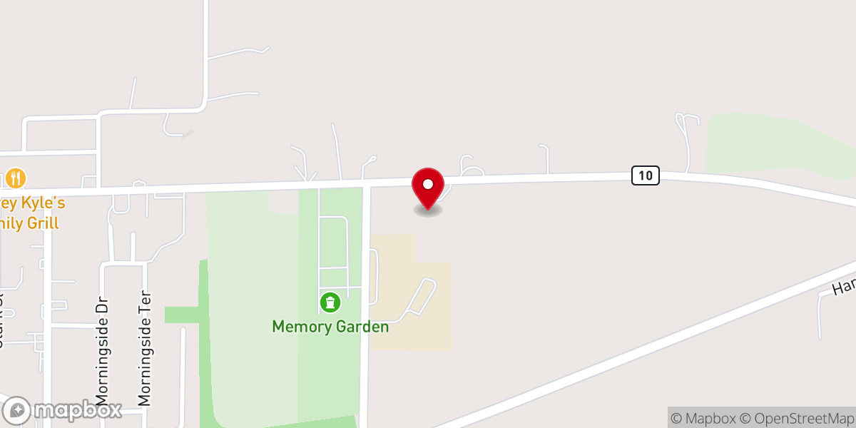 Map showing location of Mt Calvary Baptist Church