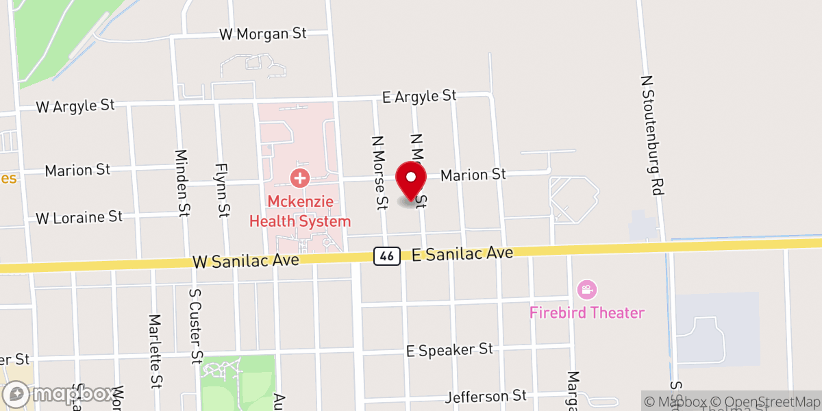 Map showing location of Holy Family Parish, St Joseph Catholic Church