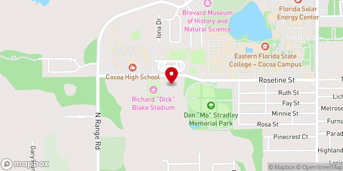 Map showing location of Mercy Church