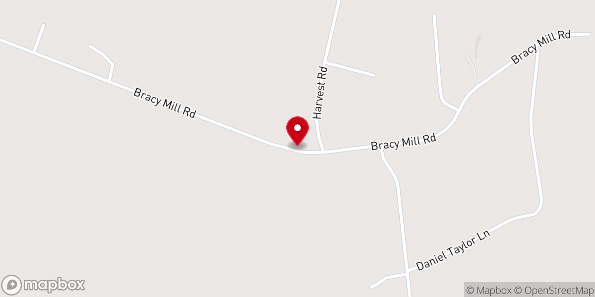 Map showing location of Grant Hill Baptist Church