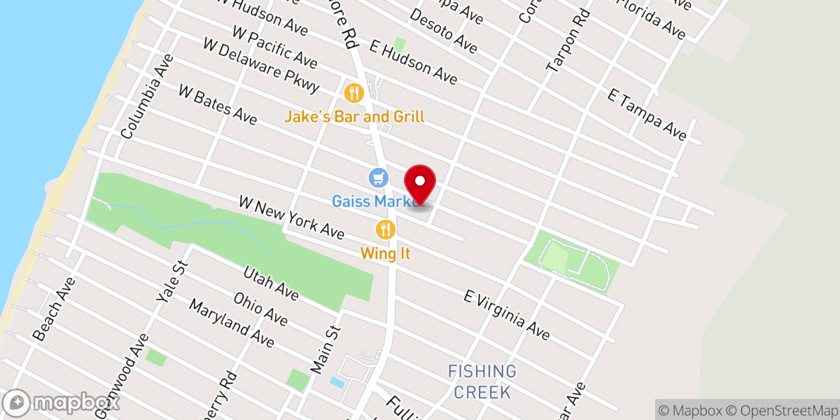 Map showing location of Holy Spirit Lutheran Church