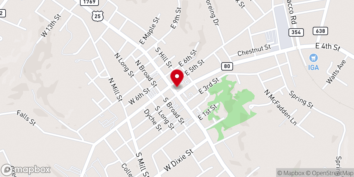 Map showing location of World Chicken Festival