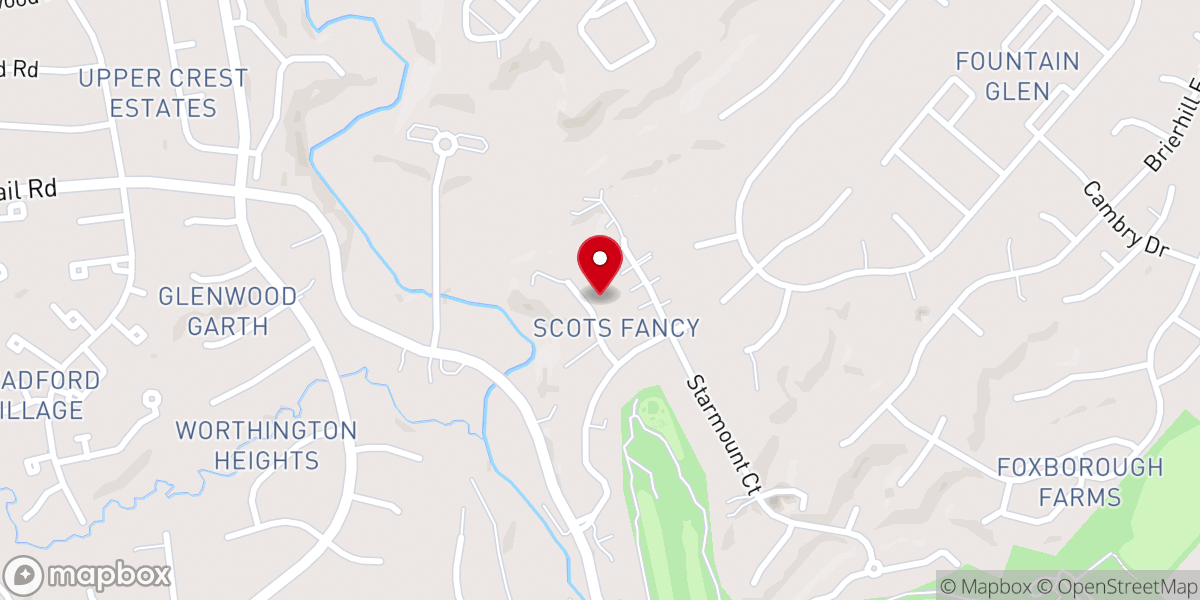 Map showing location of Crossroads Community Church