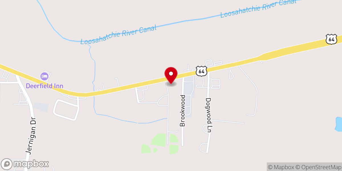 Map showing location of Faith Church of God