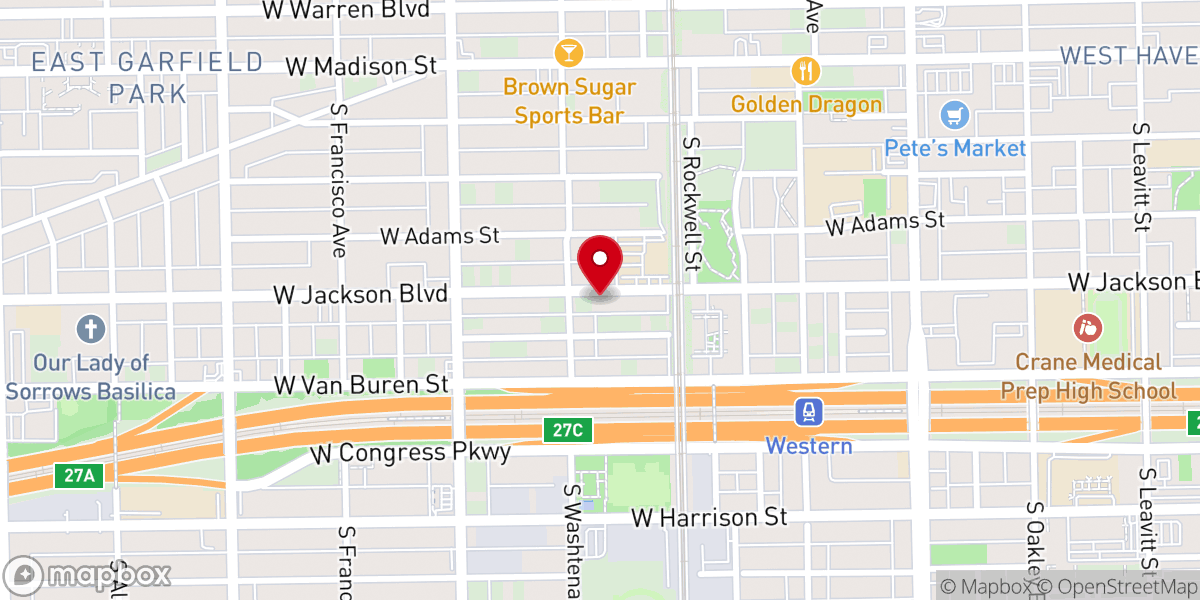 Map showing location of Zion Temple Pentecostal Church