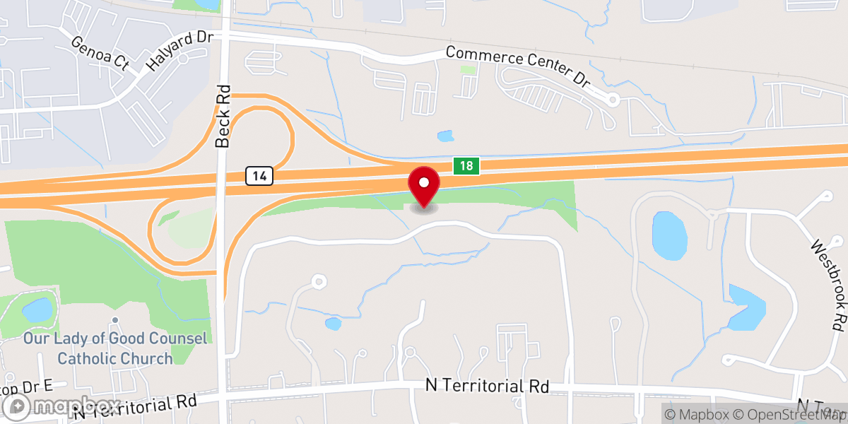 Map showing location of Holy Ascension Eastern Catholic Church
