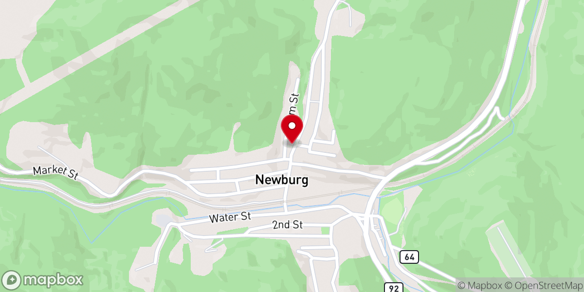 Map showing location of Redrock Church