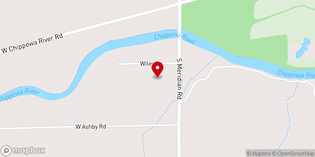 Map showing location of Faith Wesleyan Church