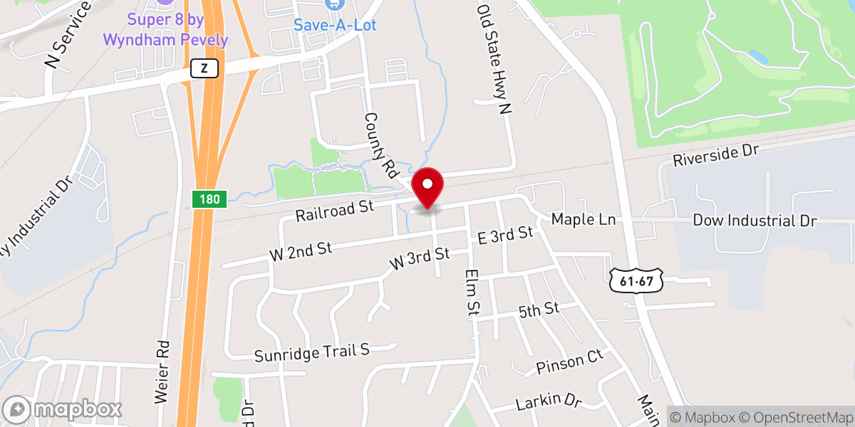 Map showing location of Promise Church Pevely
