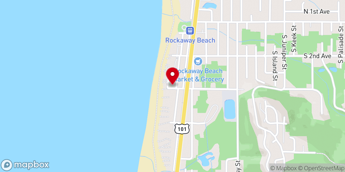Map showing location of St Mary by the Sea Catholic Church
