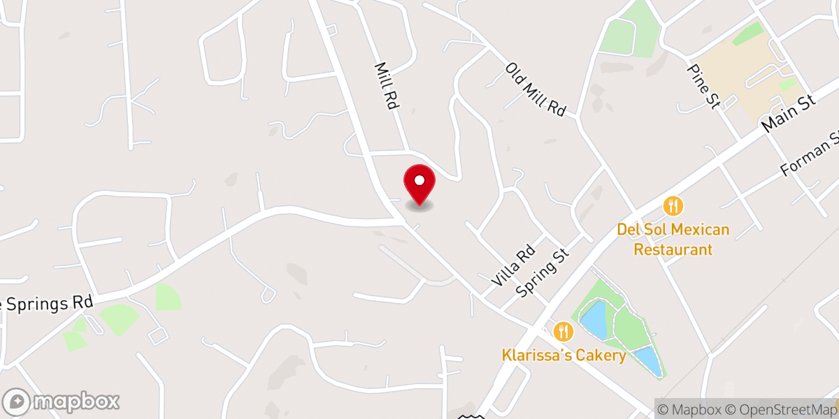 Map showing location of Gospel Assembly Church