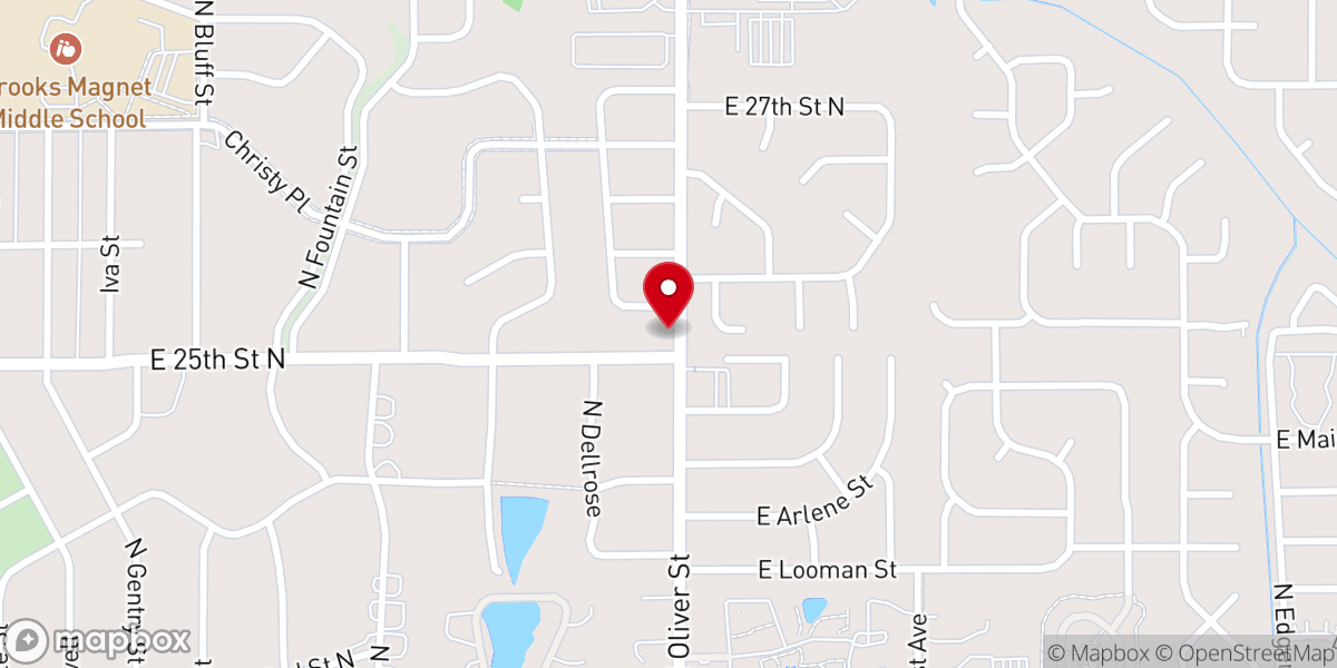 Map showing location of New Zion Baptist Church