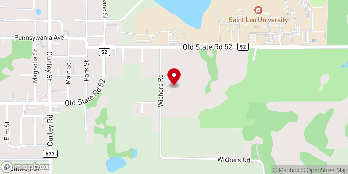 Map showing location of Holy Name Monastery