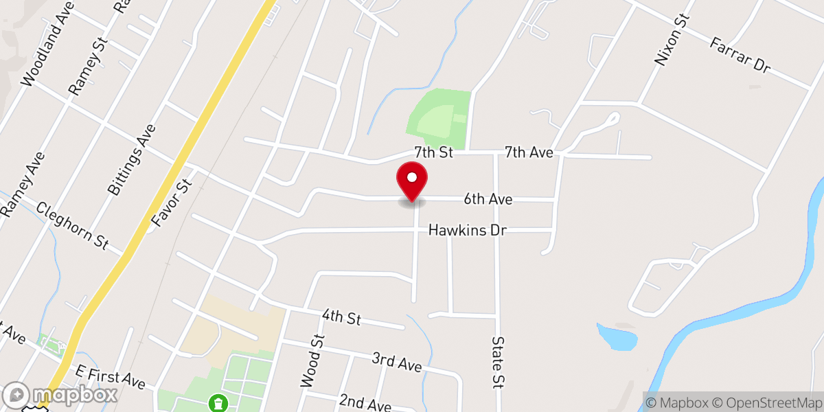 Map showing location of Chattooga County Ministerial Association Inc