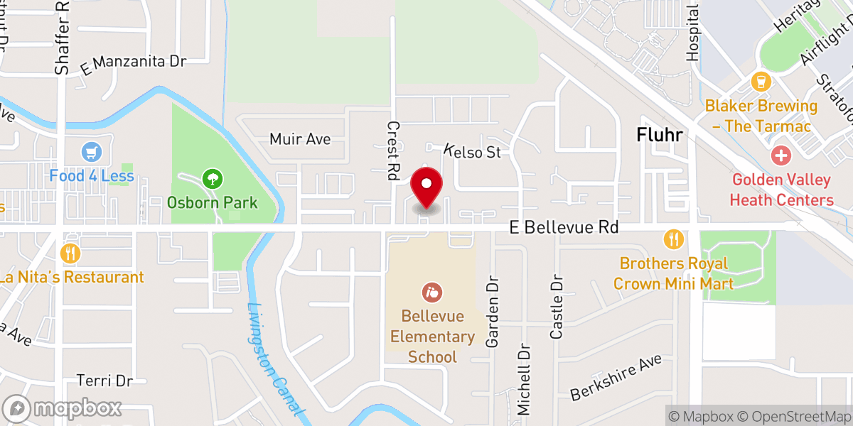 Map showing location of Lifeline Church