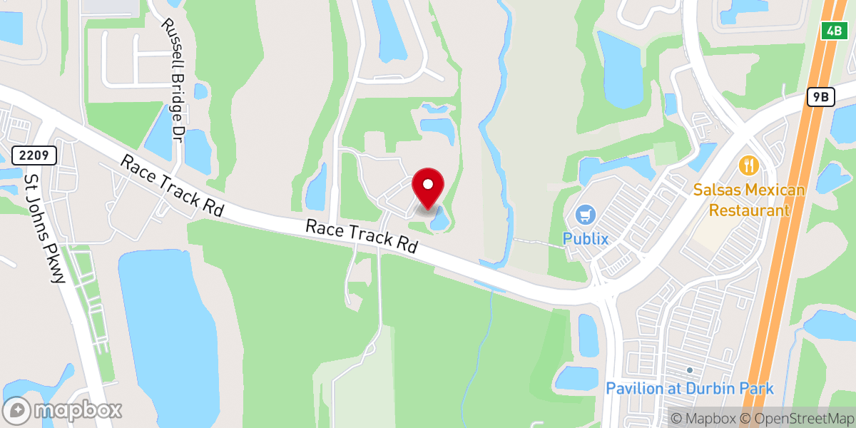 Map showing location of Creekside Youth Ministry