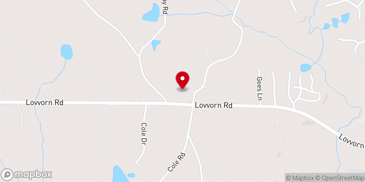 Map showing location of United Pentecostal Church