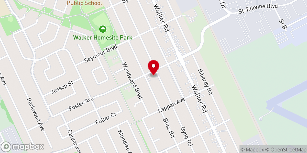 Map showing location of St. David's And St. Mark's Anglican Church