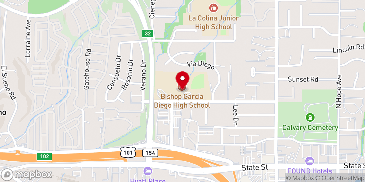 Map showing location of Anglican Church Of Our Savior