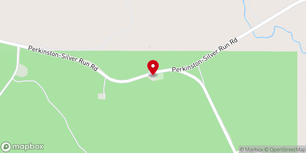 Map showing location of Biloxi Creek Baptist Church