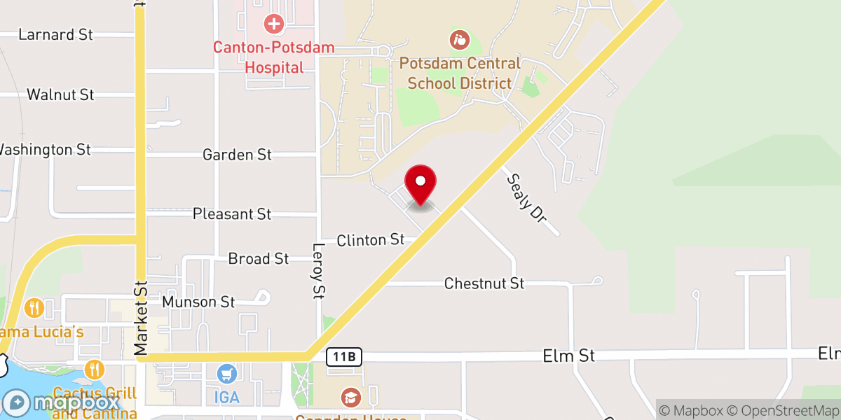 Map showing location of Saint Mary's Catholic Church