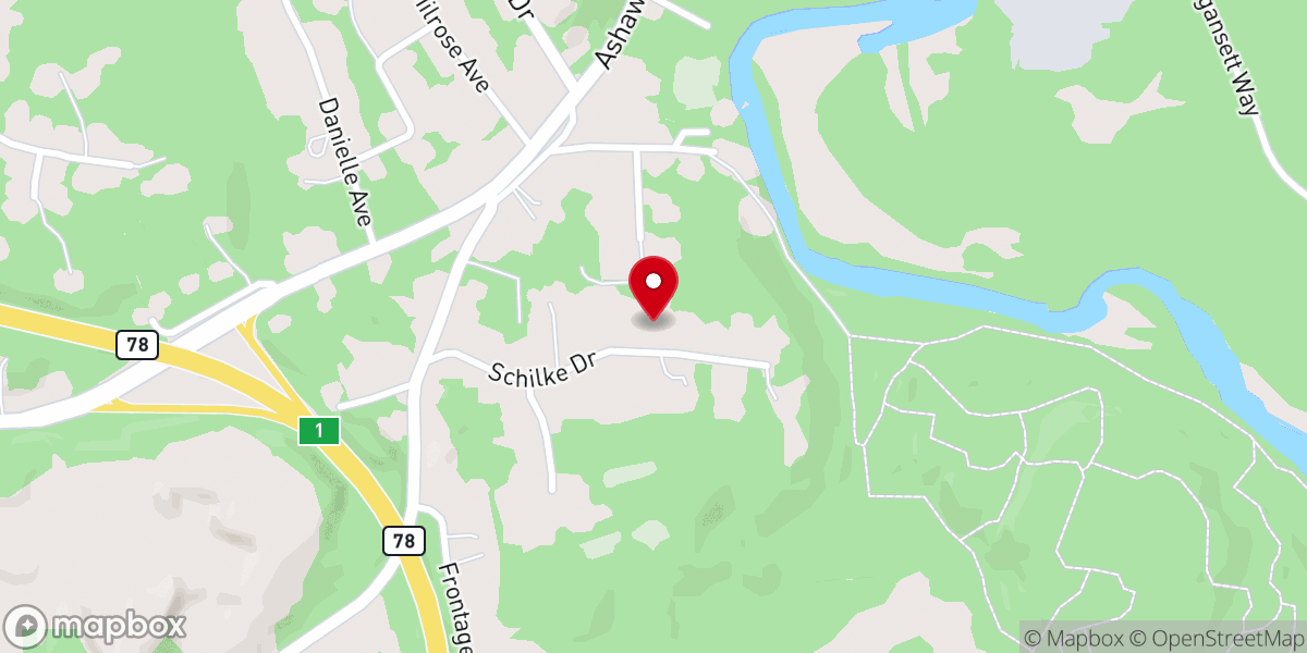 Map showing location of South County Evangel Free Church