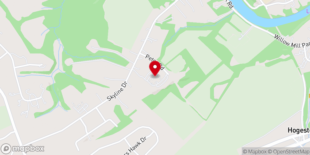 Map showing location of St. Katharine Drexel Church