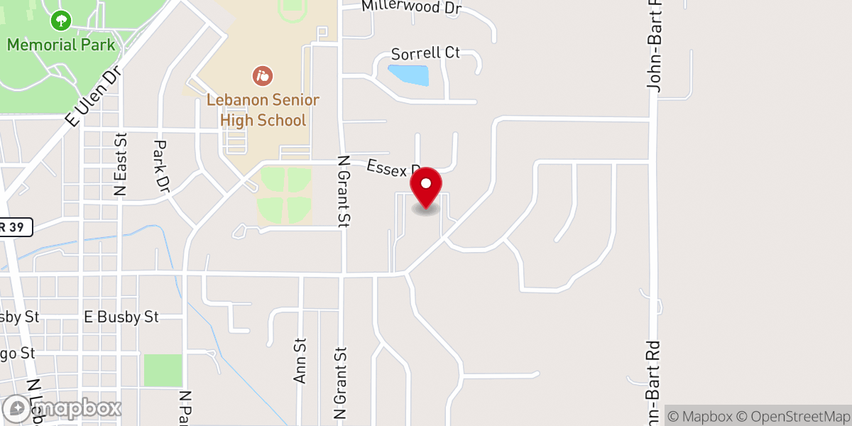 Map showing location of Centenary United Methodist Church