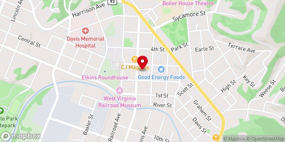 Map showing location of The Refinery Church