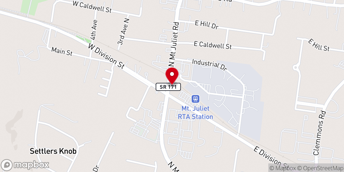 Map showing location of Life Church of MT Juliet Inc
